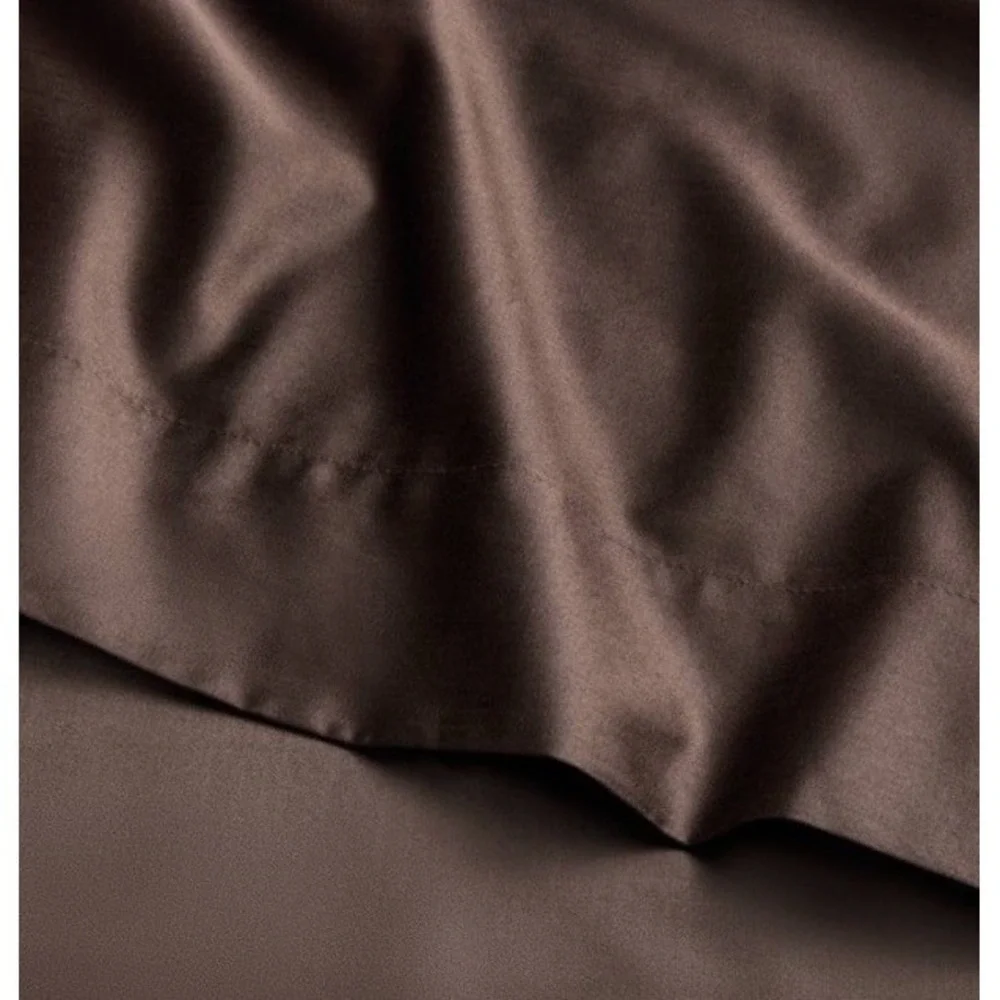 CASALUNA Queen 600 Thread Count Sateen Sheet Set - Brown